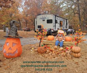 Fall Camping Scene in Missouri