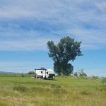 RV in a field - Boondocking